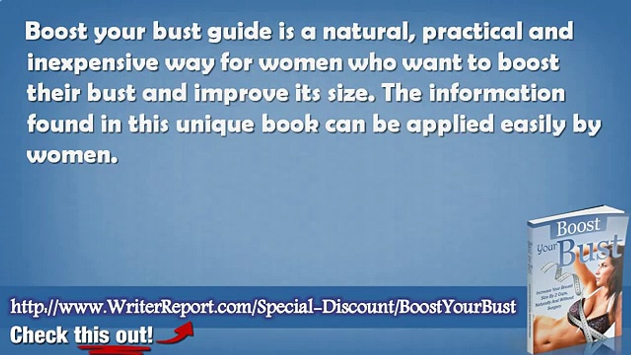 Boost Your Bust By Jenny Bolton - Boost Your Bust Instructions