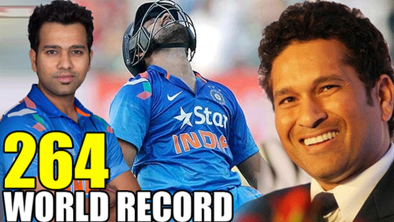 Rohit Sharma's World Record Innings Of 264 | Sachin Tendulkar Congratulates