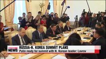 Putin ready for summit with N. Korean leader Lavrov