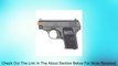 BBTac 618 110 FPS Spring Concealable Airsoft Gun with Storage Case, Black/Silver