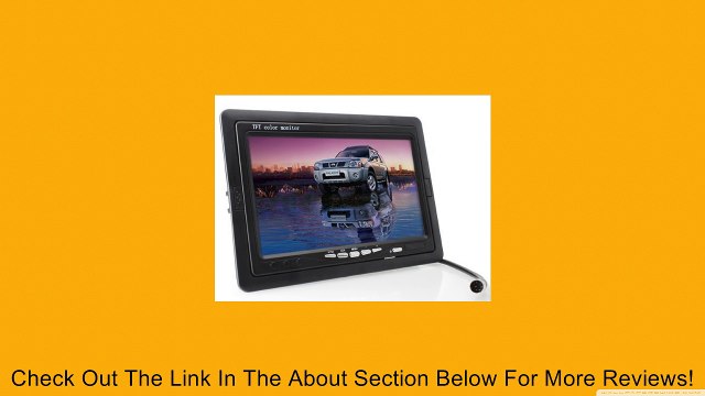 Signstek 7 inch TFT Color LCD Car Rear View Camera Monitor Support Rotating The Screen and 2 AV Inputs