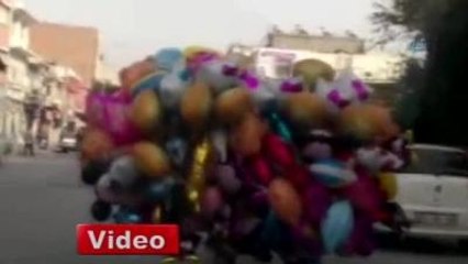 Balonsiklet' Görenleri Şaşkına Çevirdi