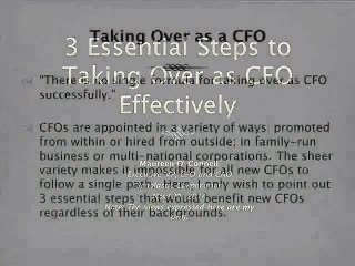 3 Essential Steps to Taking Over as CFO Effectively by Maureen O'Connell, CFO at Scholastic Corporation