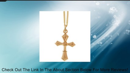 First Communion Gold Cross Necklace