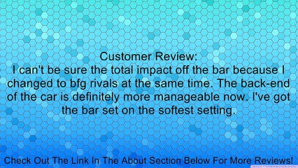 Whiteline BSF45Z Front Heavy Duty Sway Bar Review