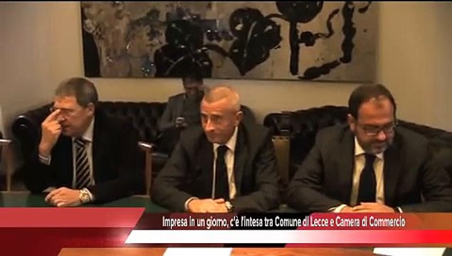 Impresa in un giorno, c'è l'intesa tra Comune di Lecce e Camera di Commercio