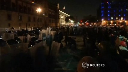 Mexico 'missing' protests turn violent