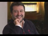Salerno - Salvini incontra De Luca. Contestazione dei centri sociali (20.11.14)