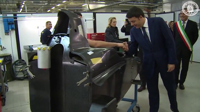 Parma - Matteo Renzi visita le fabbriche 'Pizzarotti e Dallara' (20.11.14)