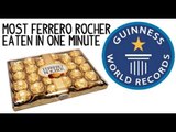 Most Ferrero Rocher Chocolates Eaten in One Minute (9 Pieces) - Guinness World Record | Furious Pete
