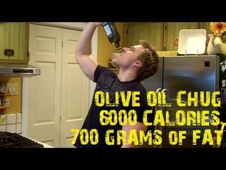 One Man. One Bottle of Olive Oil (6000+ Calories) *VIEWER DISCRETION ADVISED* | Furious Pete