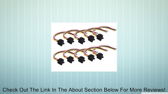 Absolute USA 5-Pin 12 VDC Interlocking Relay Socket, 10 Set Review