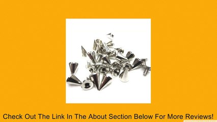 Silver Cone Spikes 500PCS 9.5MM Screwback Studs Leathercraft Goth Punk Spots DIY Review