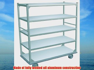 Lockwood QM27605DN Aluminum Queen Mary Banquet Cart Lip Down Design 1500 lbs Capacity 60 Width x 67 Height x 27 Depth La