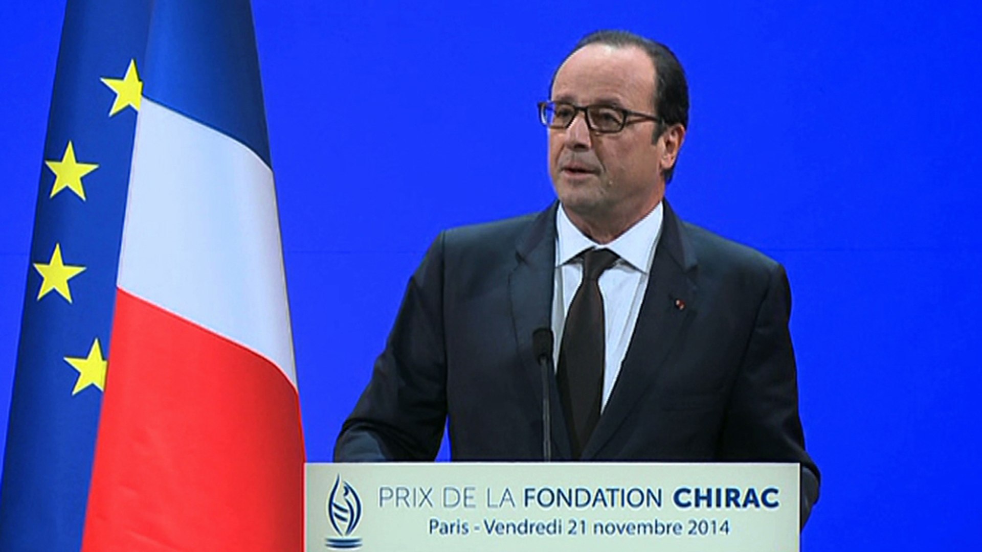 Discours lors de la remise du prix de la Fondation Chirac - Vidéo  Dailymotion