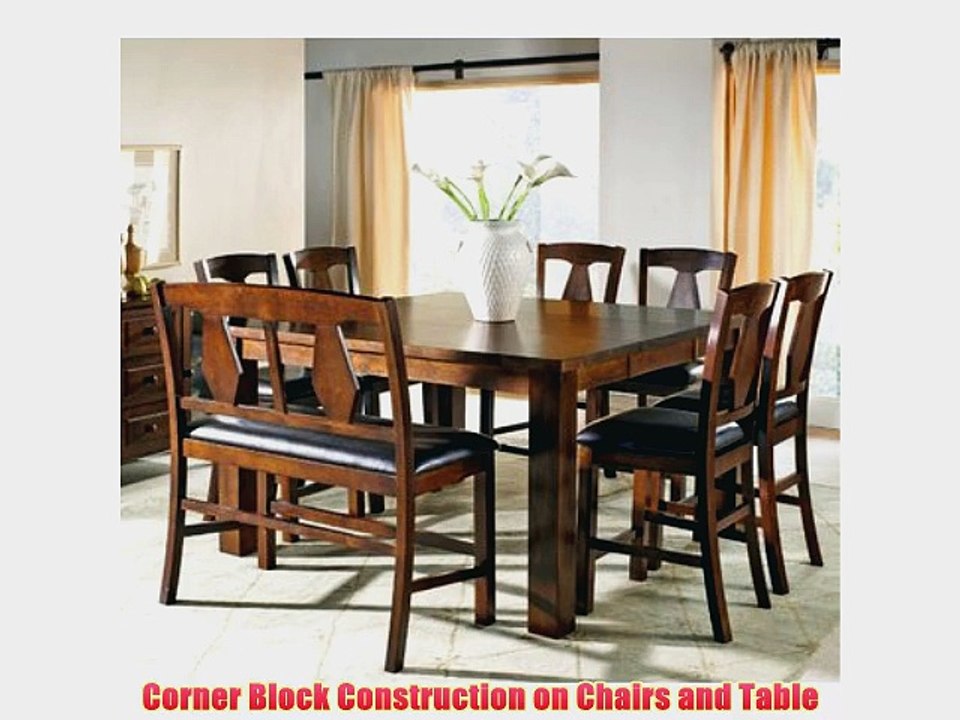 Steve Silver Lakewood 8 Piece Counter Height Set w Leaf