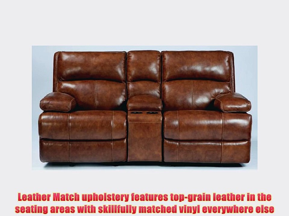 Lensar Glider Reclining Loveseat with Console PowerNutmeg