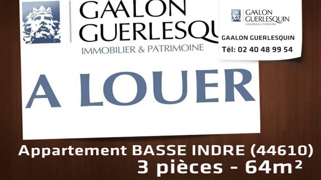 Location - Appartement - BASSE INDRE (44610)  - 64m²
