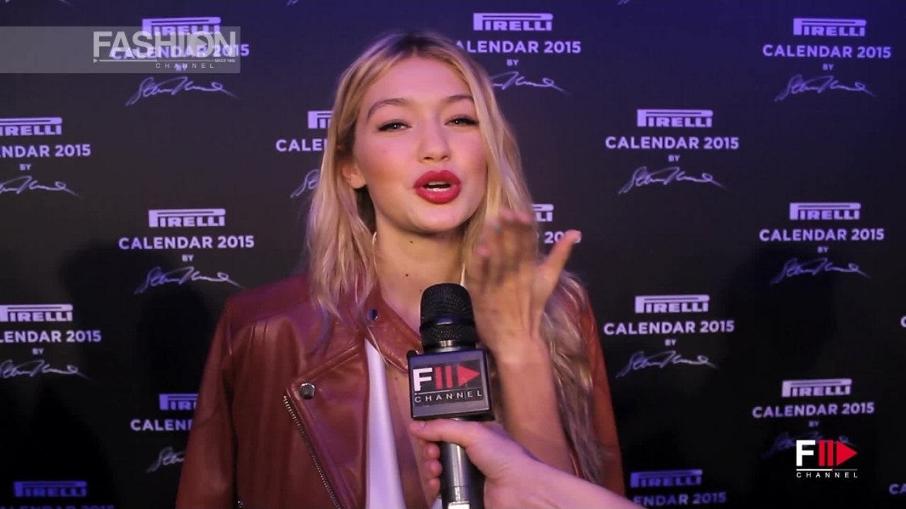 GIGI HADID Interview PIRELLI CALENDAR 2015 by Fashion Channel
