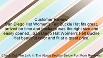 San Diego Hat Women's Felt Buckle Hat Review