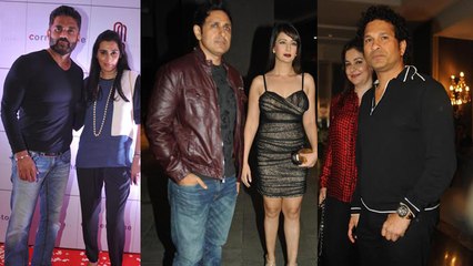 Rohit Sharma's Double Century Celebration | Sachin Tendulkar, Sunil Shetty