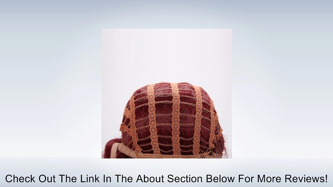 Nicoleshop Beautiful Long Curly Hair Wig Full Wigs Ld1020 (Wine Red) Review