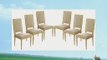 SET OF 6 11700ea Vintage French Square Upholstered Side Chair Dining Chairs