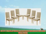 SET OF 6 11700ea Vintage French Square Upholstered Side Chair Dining Chairs