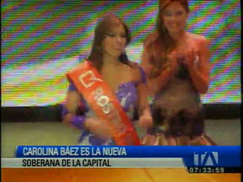 Nueva reina de Quito hace un llamado a frenar la violencia contra las mujeres