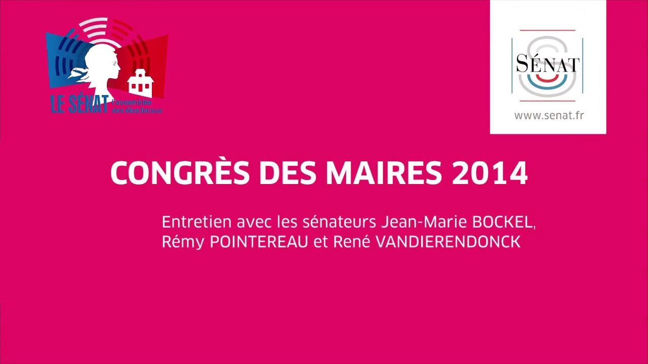 [Entretien] avec Jean-Marie BOCKEL, Rémy POINTEREAU et René VANDIERENDONCK