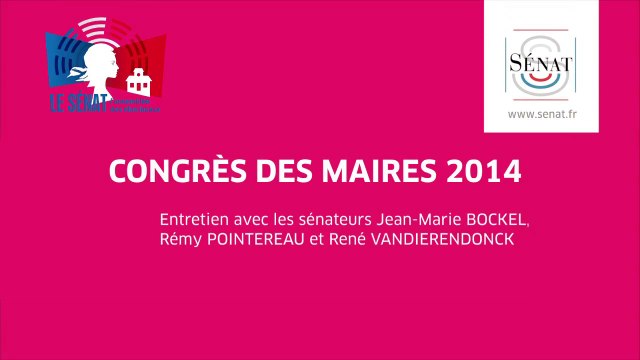 [Entretien] avec Jean-Marie BOCKEL, Rémy POINTEREAU et René VANDIERENDONCK