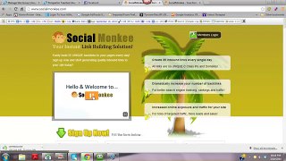 Social Monkee - Generate Up To 300 Backlinks Per Day With A Click Of A Button!