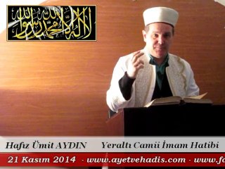 Hafız Ümit AYDIN / Yeraltı Camii İmam Hatibi - Cuma Vaaz'ı