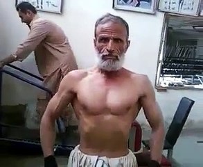 66 Year old body builder from Pakistan