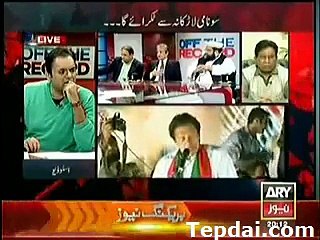Absar Alam Challenges Imran Khan in a Live Show