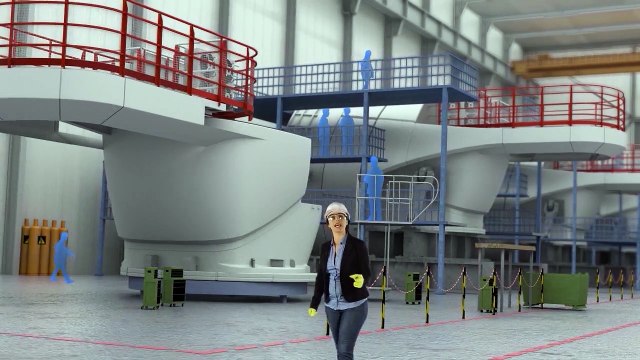 Présentation du futur parc d'éoliennes en mer au large de Saint-Nazaire (44) - EDF / Alstom