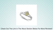 ALL NATURAL GENUINE GEMSTONE - 9MM 2ctw Sterling Silver AUGUST PERIDOT HEART BIRTHSTONE Royal Claddagh Celtic Irish Ring-SIZE 2-13 Review