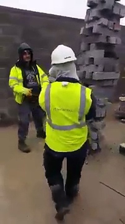 Mes potes de chantier a la pause