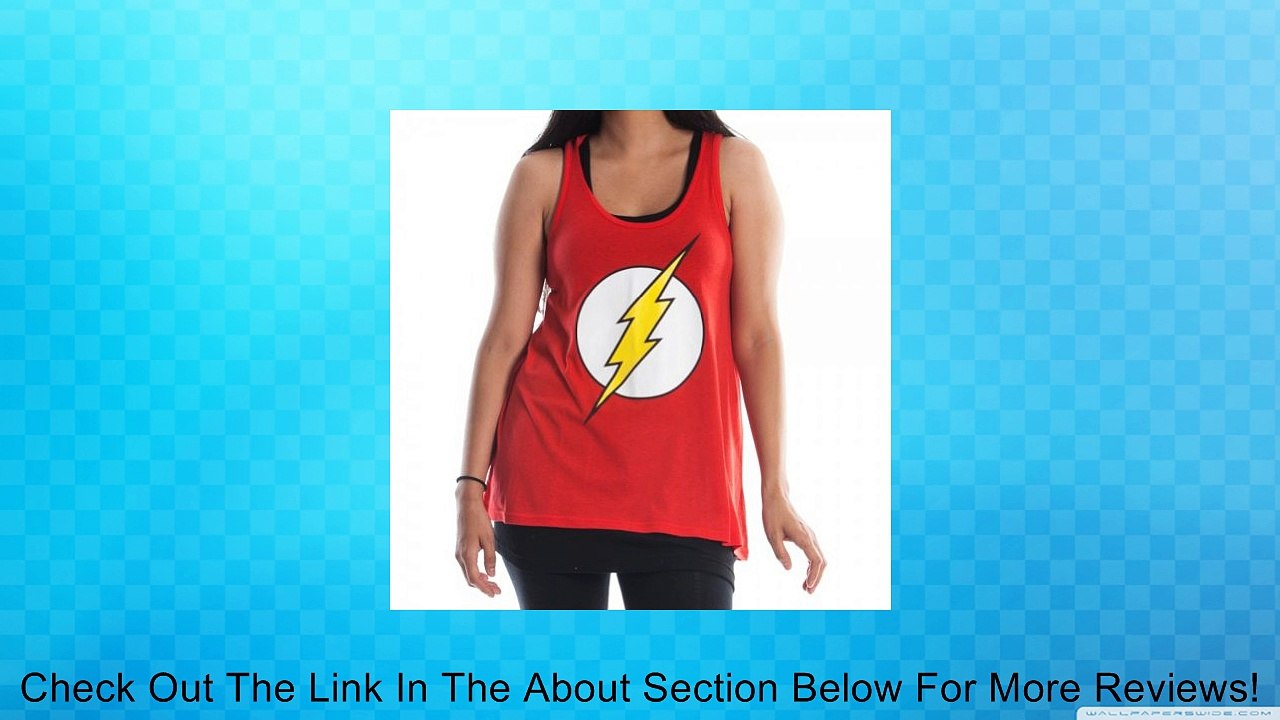 DC Comics Flash Logo Womens Junior's Red Tank Top Review