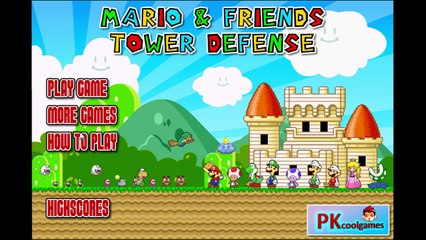 Super Mario Bros Defense Game Let's Play / PlayThrough / WalkThrough Part