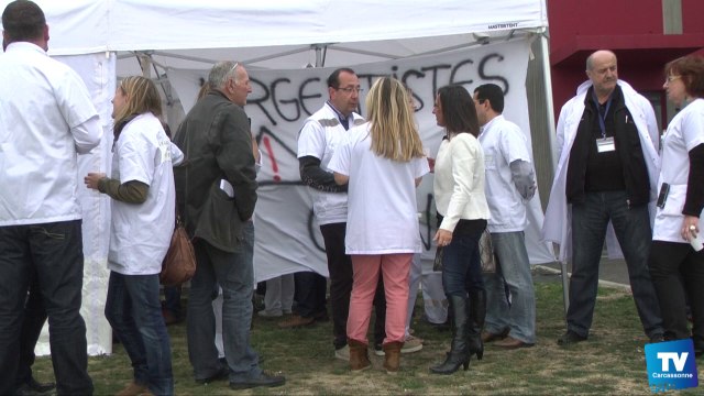 La grève des médecins urgentistes se poursuit à l'Hôpital de Carcassonne :