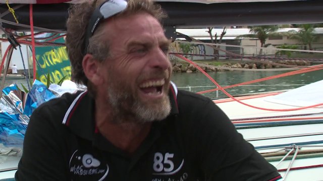 Arrivée matinale de Jean-Christophe Caso (Picoty - Lac de Vassiviere). Bravo !