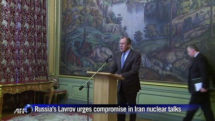 Russia's Lavrov urges compromise in Iran nuclear talks