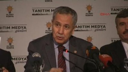 Konya Bülent Arınç Konya'da Açıklamalarda Bulundu