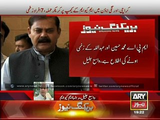 MQM Camp 3 MPAs and 37 Workers injured