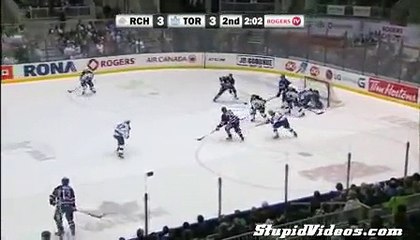 Amazing Behind The Back Hockey SaveThat's impressive Of course, I'm impressed that they can skate fo