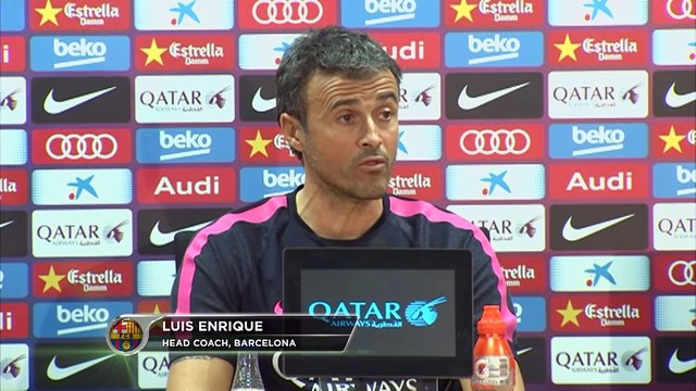 Luis Enrique: Messi contento al Barça