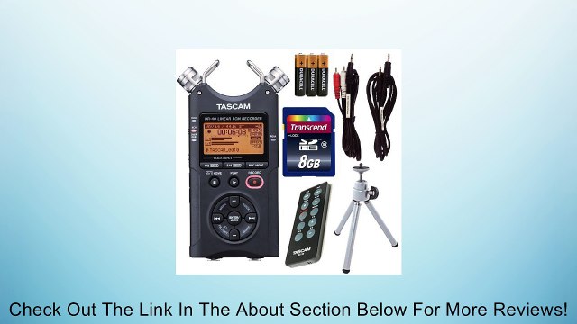 Tascam DR-40 4ch Portable Digital Recorder with RC-10 Remote - Tripod, 8gb SD Card, Batteries, Cables Bundle Review