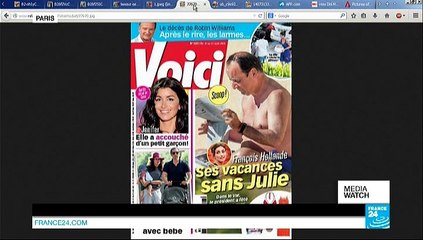 Hollande photographed with Julie Gayet on Elysée palace balcony