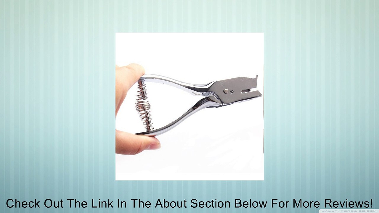 Vktech Id Card Badge Metal Hand Held Slot Hole Punch Puncher Office Silver Kit Review